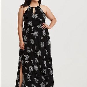 torrid black/white maxi dress